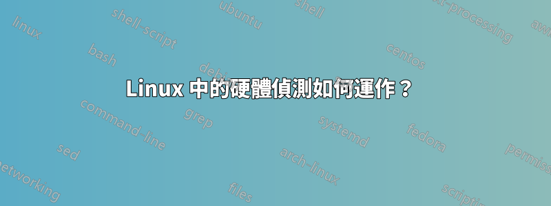 Linux 中的硬體偵測如何運作？ 