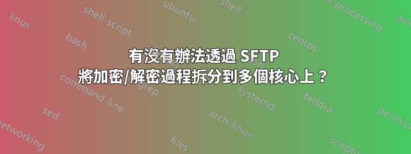 有沒有辦法透過 SFTP 將加密/解密過程拆分到多個核心上？