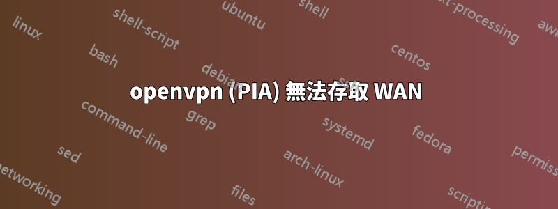 openvpn (PIA) 無法存取 WAN