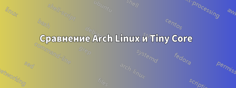 Сравнение Arch Linux и Tiny Core 