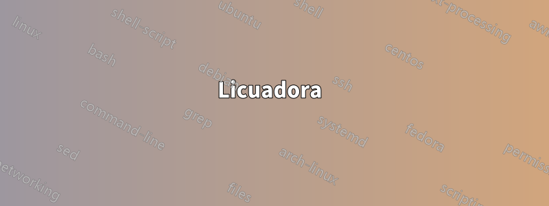 Licuadora 