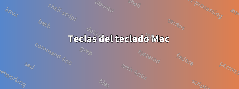 Teclas del teclado Mac