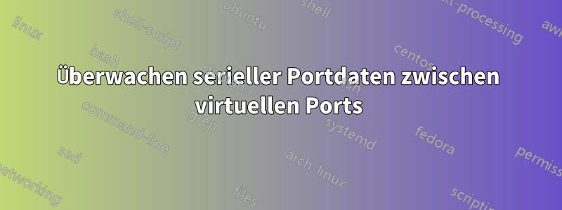 Überwachen serieller Portdaten zwischen virtuellen Ports