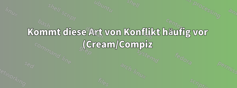 Kommt diese Art von Konflikt häufig vor (Cream/Compiz) oder handelt es sich um einen Fehler?