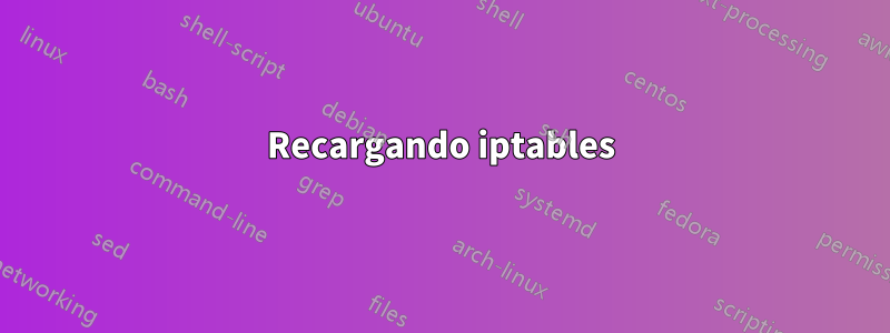 Recargando iptables