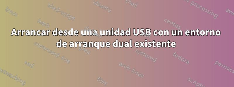 Arrancar desde una unidad USB con un entorno de arranque dual existente