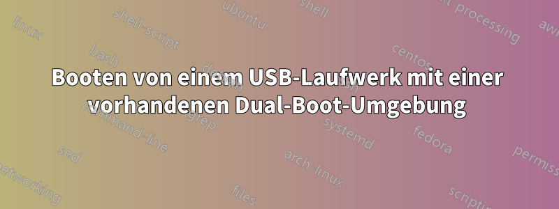 Booten von einem USB-Laufwerk mit einer vorhandenen Dual-Boot-Umgebung