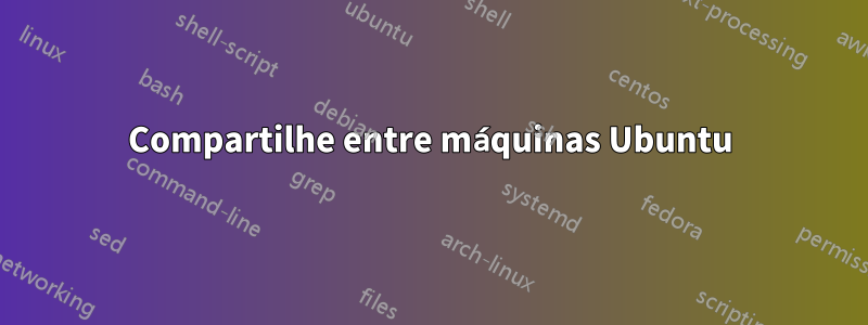 Compartilhe entre máquinas Ubuntu