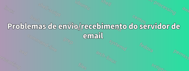 Problemas de envio/recebimento do servidor de email 