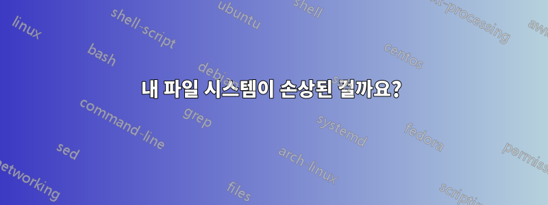 내 파일 시스템이 손상된 걸까요?