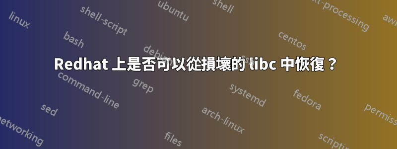 Redhat 上是否可以從損壞的 libc 中恢復？