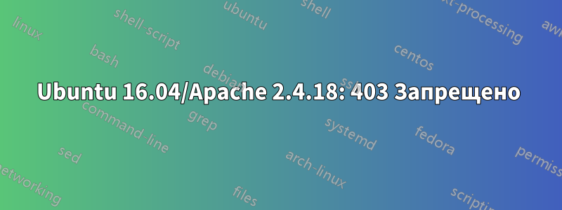 Ubuntu 16.04/Apache 2.4.18: 403 Запрещено