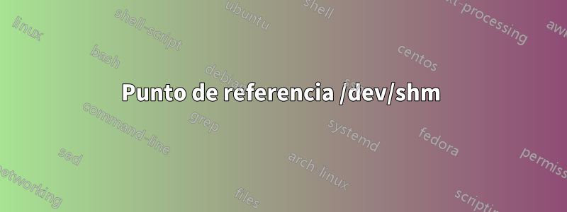 Punto de referencia /dev/shm