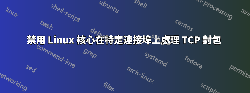 禁用 Linux 核心在特定連接埠上處理 TCP 封包