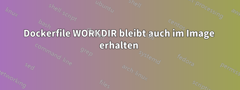 Dockerfile WORKDIR bleibt auch im Image erhalten