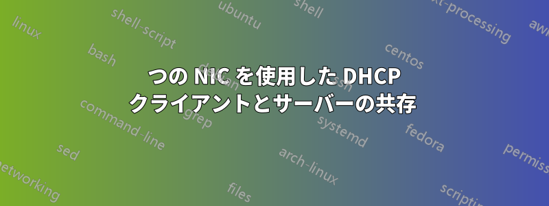 2 つの NIC を使用した DHCP クライアントとサーバーの共存
