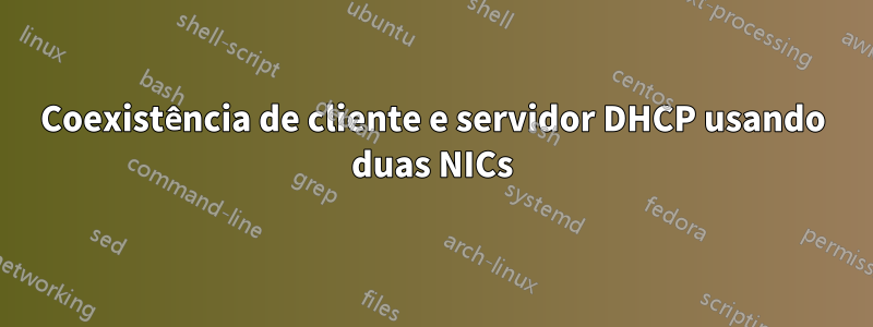 Coexistência de cliente e servidor DHCP usando duas NICs