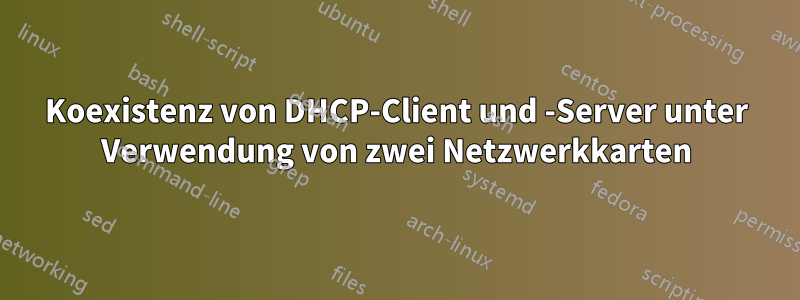 Koexistenz von DHCP-Client und -Server unter Verwendung von zwei Netzwerkkarten