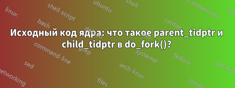 Исходный код ядра: что такое parent_tidptr и child_tidptr в do_fork()?