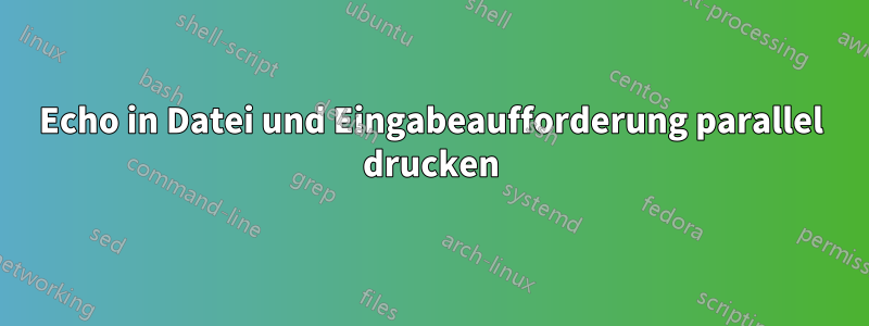 Echo in Datei und Eingabeaufforderung parallel drucken