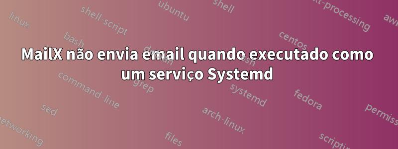 MailX não envia email quando executado como um serviço Systemd