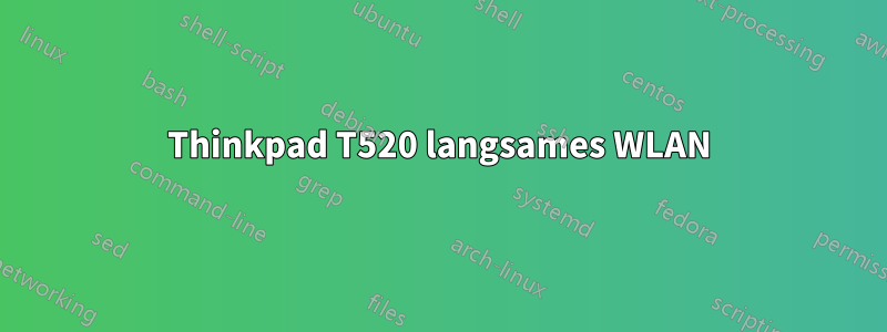 Thinkpad T520 langsames WLAN