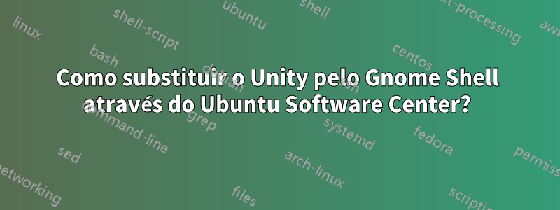 Como substituir o Unity pelo Gnome Shell através do Ubuntu Software Center?