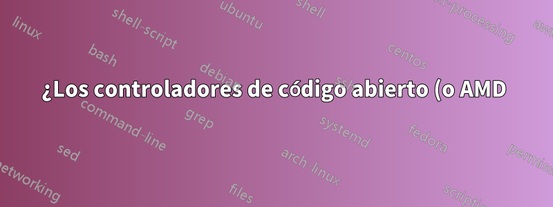 ¿Los controladores de código abierto (o AMD) funcionan bien para la tarjeta gráfica hd5570?