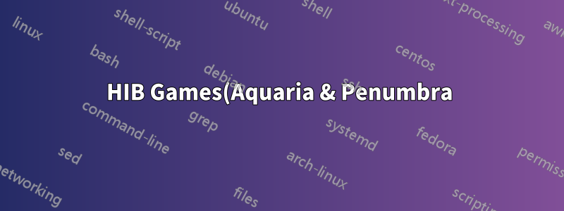 HIB Games(Aquaria & Penumbra)는 libGL.so.1이 존재하는데도 이를 찾을 수 없습니다.