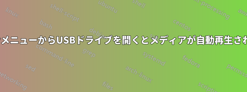 UnityメニューからUSBドライブを開くとメディアが自動再生されます