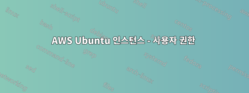 AWS Ubuntu 인스턴스 - 사용자 권한