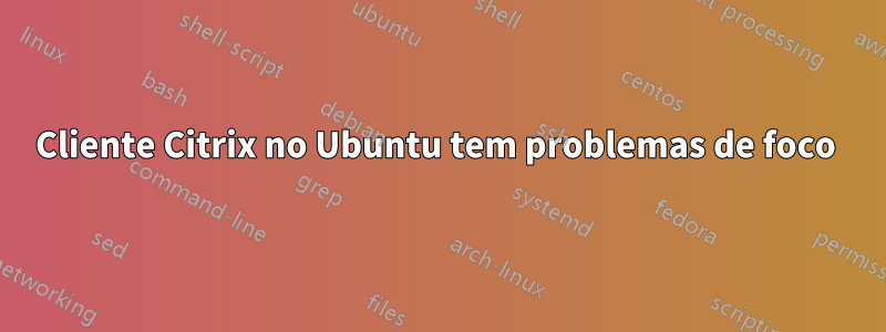 Cliente Citrix no Ubuntu tem problemas de foco 