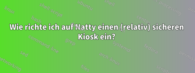 Wie richte ich auf Natty einen (relativ) sicheren Kiosk ein?