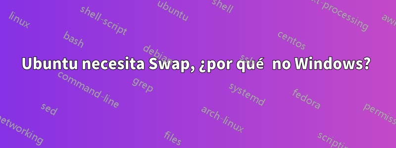 Ubuntu necesita Swap, ¿por qué no Windows?