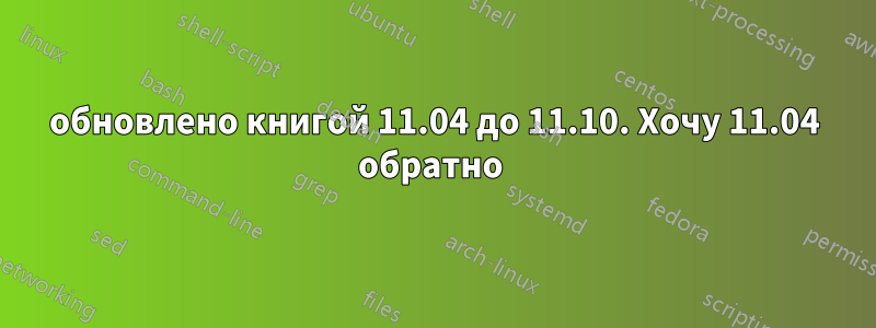 обновлено книгой 11.04 до 11.10. Хочу 11.04 обратно 