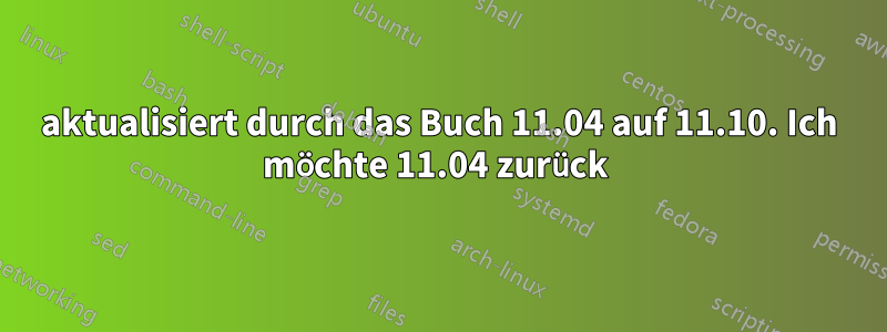 aktualisiert durch das Buch 11.04 auf 11.10. Ich möchte 11.04 zurück 