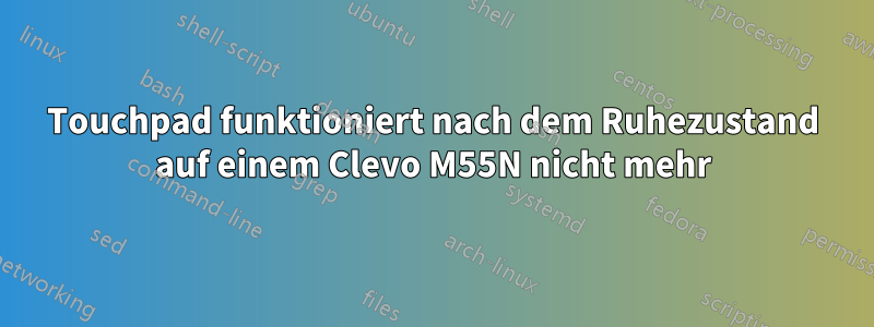 Touchpad funktioniert nach dem Ruhezustand auf einem Clevo M55N nicht mehr