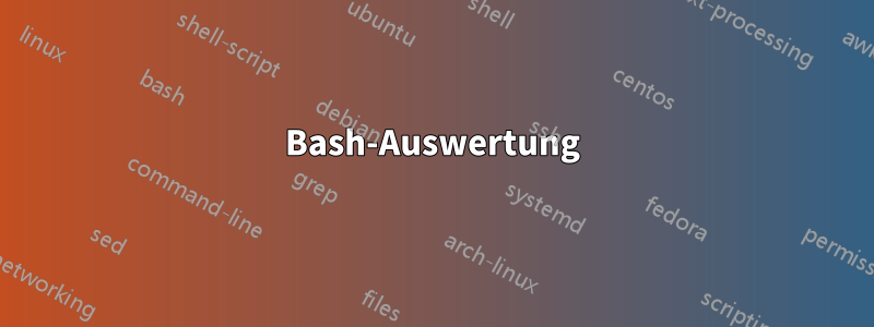 Bash-Auswertung