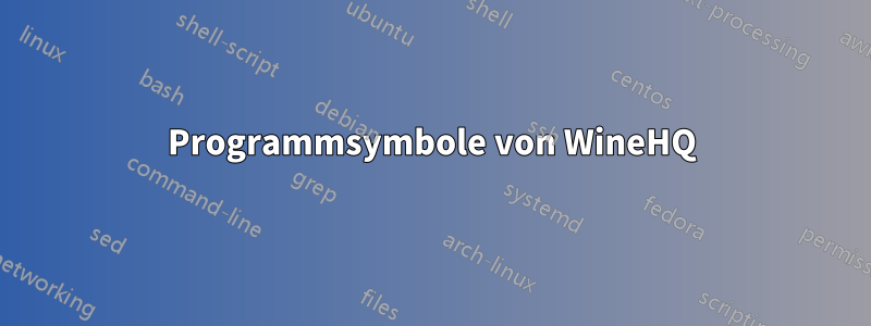 Programmsymbole von WineHQ