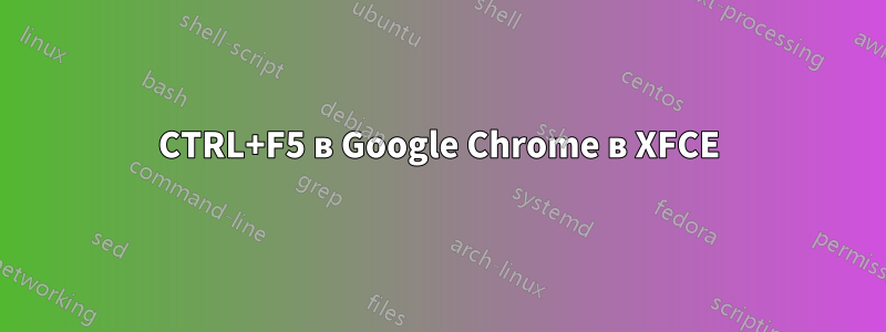 CTRL+F5 в Google Chrome в XFCE