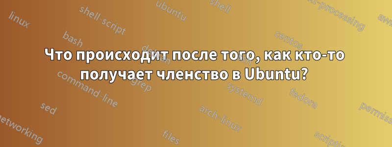 Что происходит после того, как кто-то получает членство в Ubuntu?