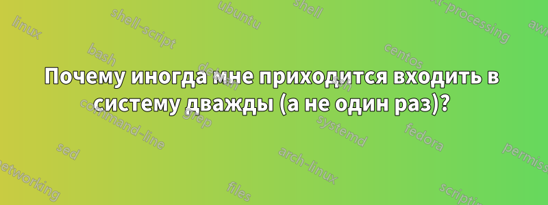 Почему иногда мне приходится входить в систему дважды (а не один раз)?