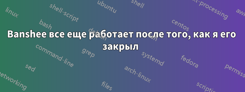 Banshee все еще работает после того, как я его закрыл 