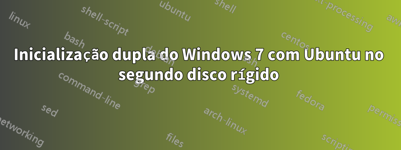 Inicialização dupla do Windows 7 com Ubuntu no segundo disco rígido