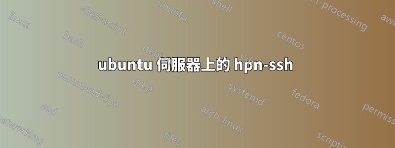 ubuntu 伺服器上的 hpn-ssh