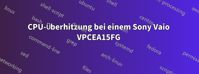 CPU-Überhitzung bei einem Sony Vaio VPCEA15FG