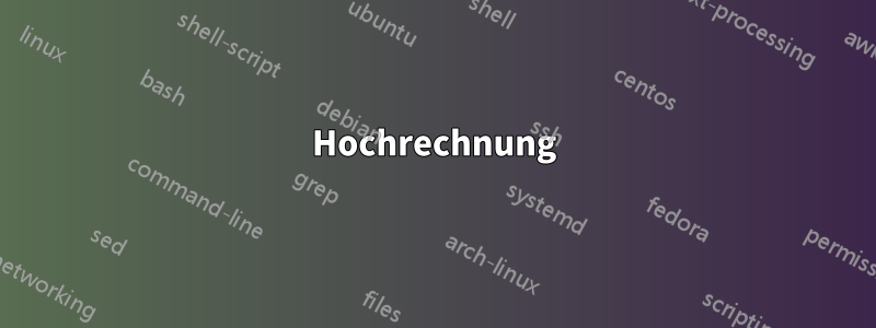 Hochrechnung