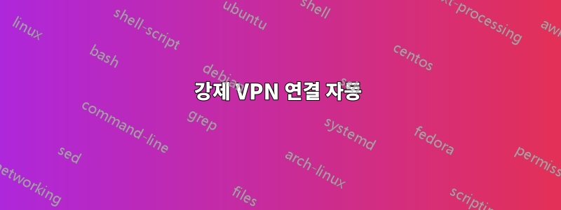 강제 VPN 연결 자동