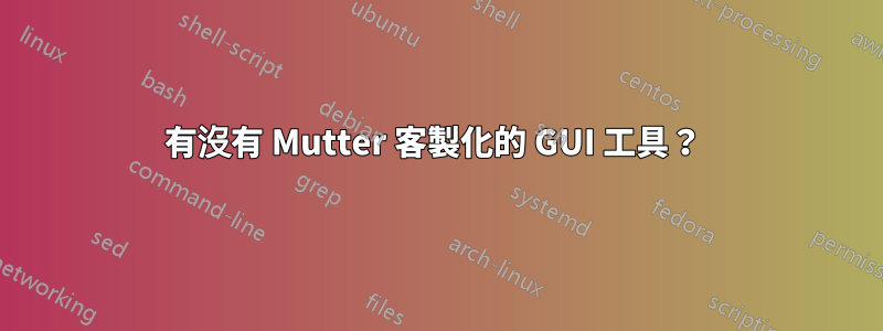 有沒有 Mutter 客製化的 GUI 工具？ 