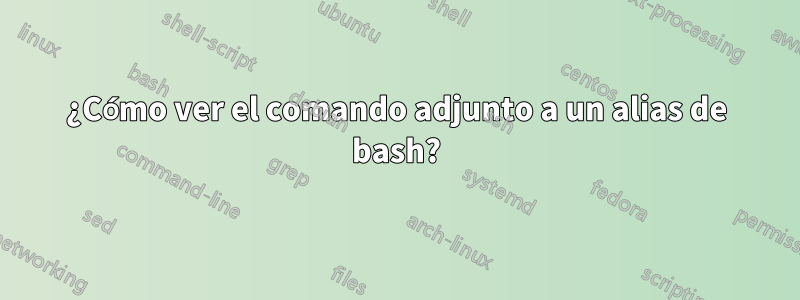 ¿Cómo ver el comando adjunto a un alias de bash?
